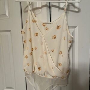 Floral Tank Top / blouse Bodysuit